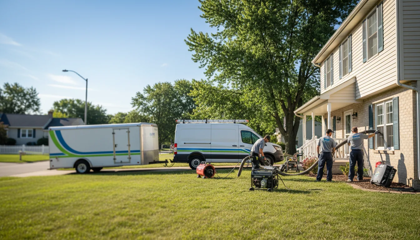 Flooded Basement Restoration And Cleanup With Repair in Burlingame, KS near me